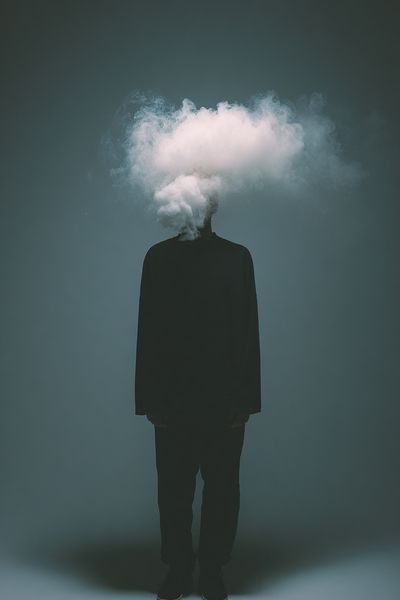 Cloud Head Surreal Photography Poster. poster print
