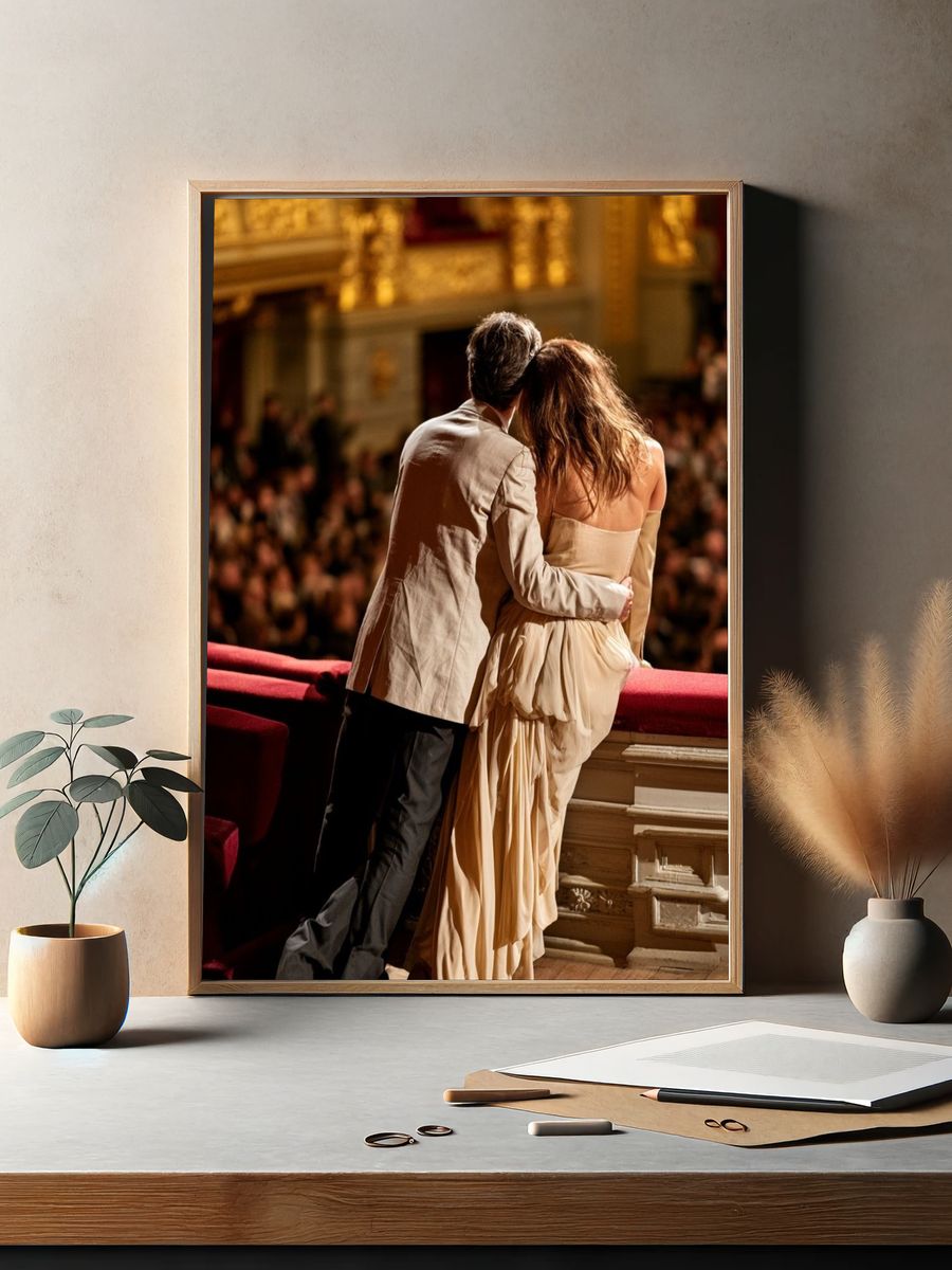 Theatre Balcony Couple Photography Poster. — room view 2