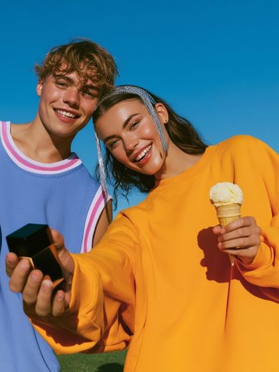 Playful Summer Portrait Poster.