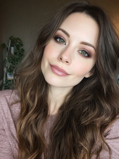Soft Glam Portrait Print. poster