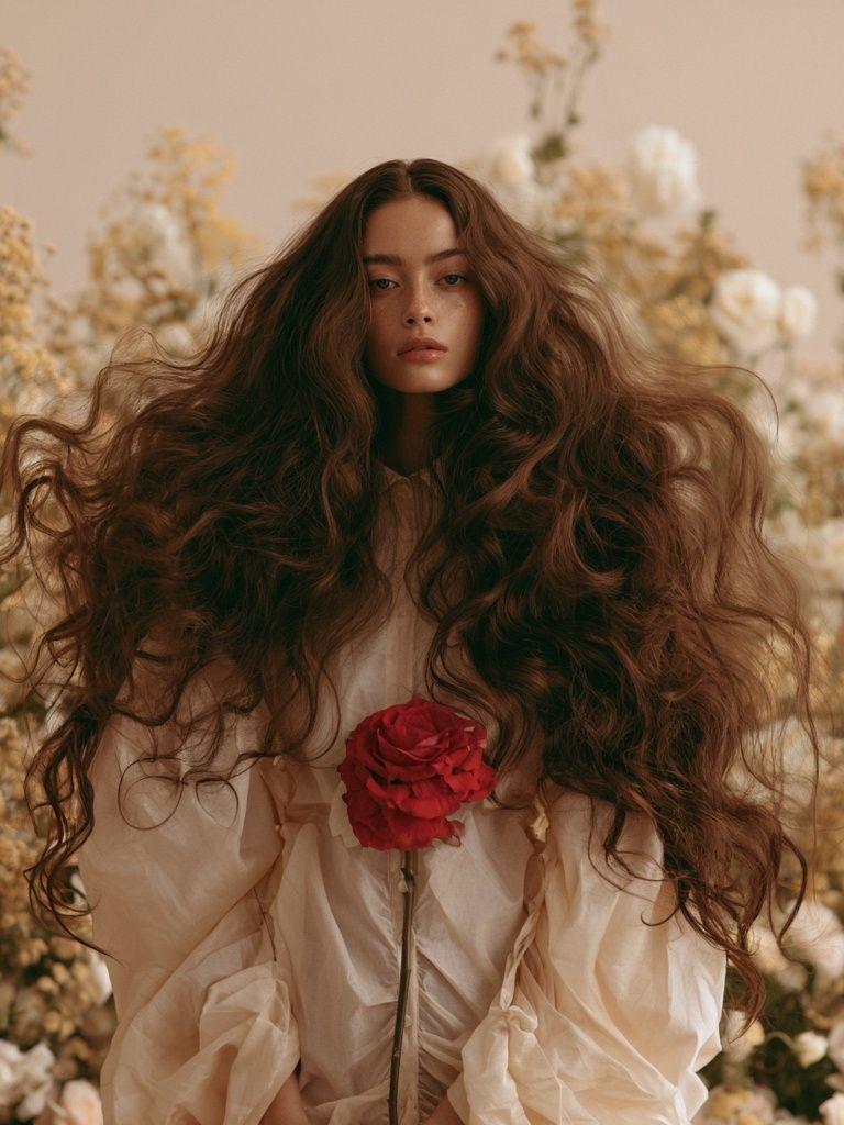 Floral Portrait Photography Poster. poster detail