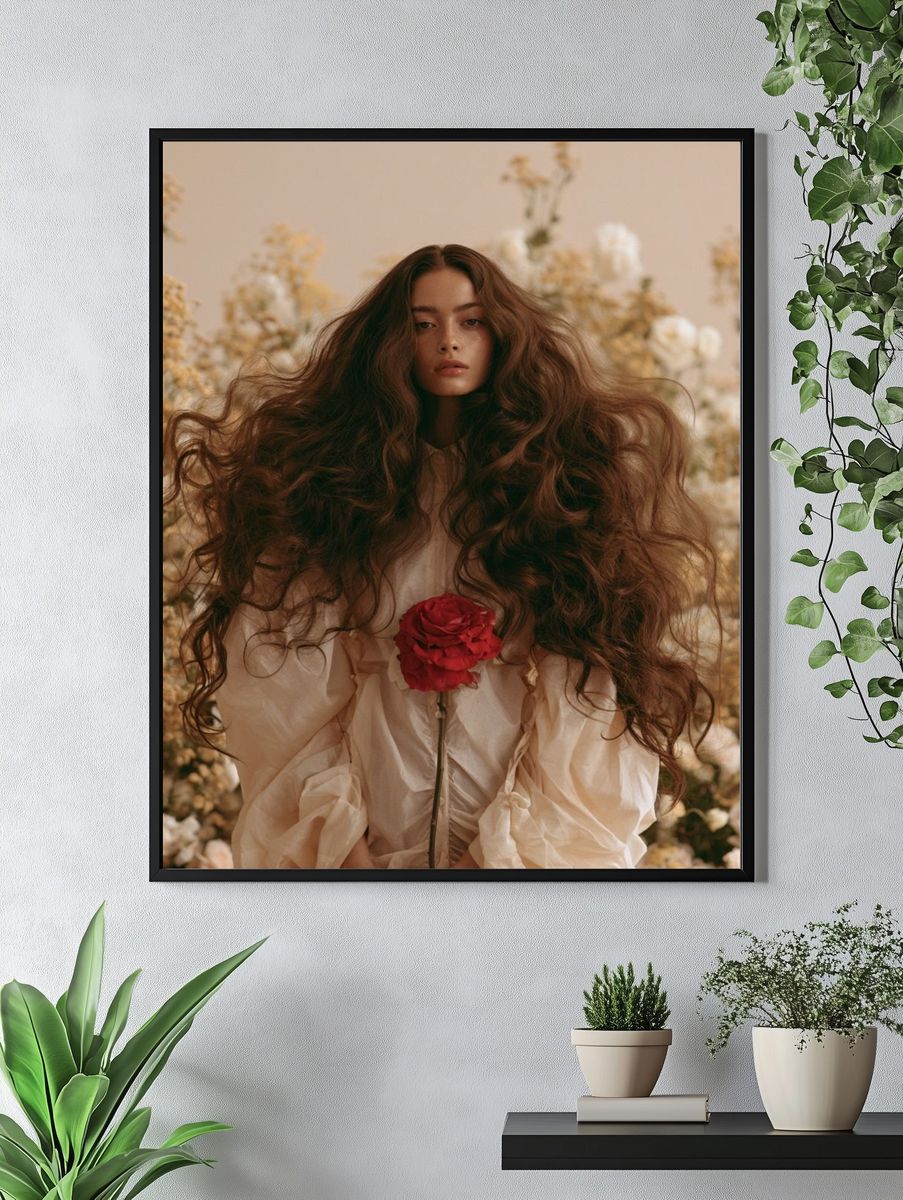 Floral Portrait Photography Poster. — room view 4