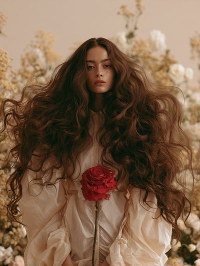 Floral Portrait Photography Poster. poster