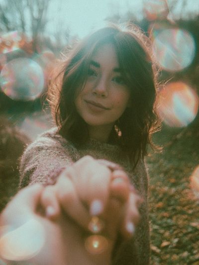 Dreamy Forest Portrait Photography Poster. poster