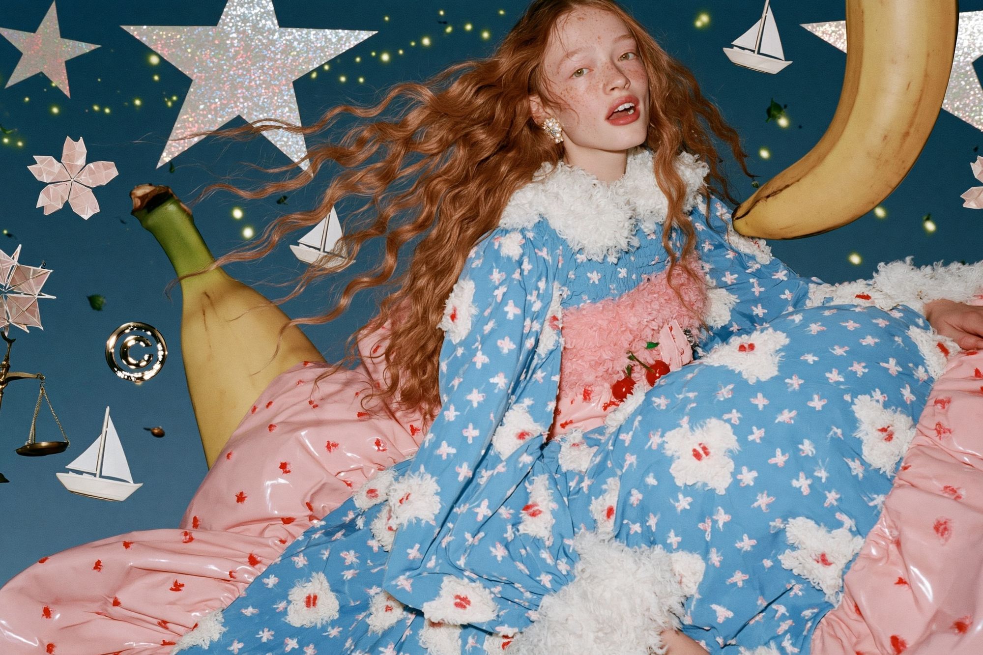 Surreal Fashion Portrait Poster. poster detail
