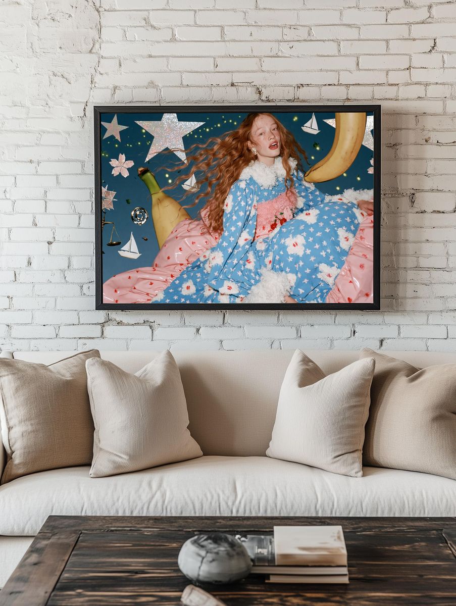 Surreal Fashion Portrait Poster. room preview