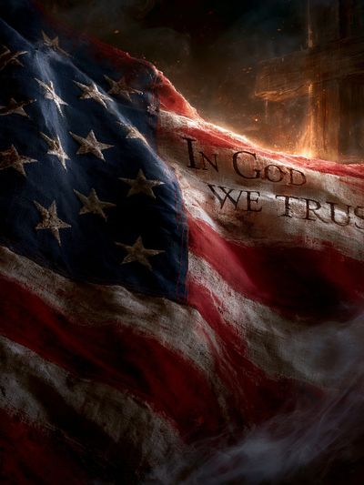 In God We Trust Flag Poster.