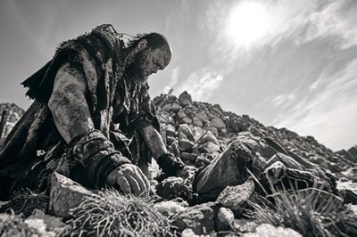 Desert Survivor Black-White Poster. poster