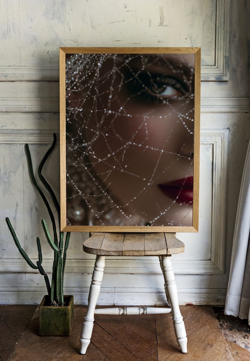 Veiled Portrait Photography Poster. room preview