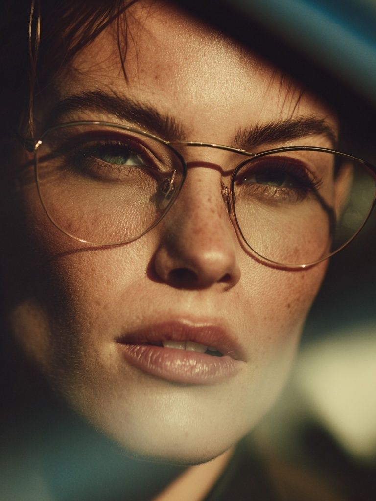 Portrait in Glasses Photography Poster. poster — photography art