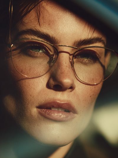 Portrait in Glasses Photography Poster. poster print