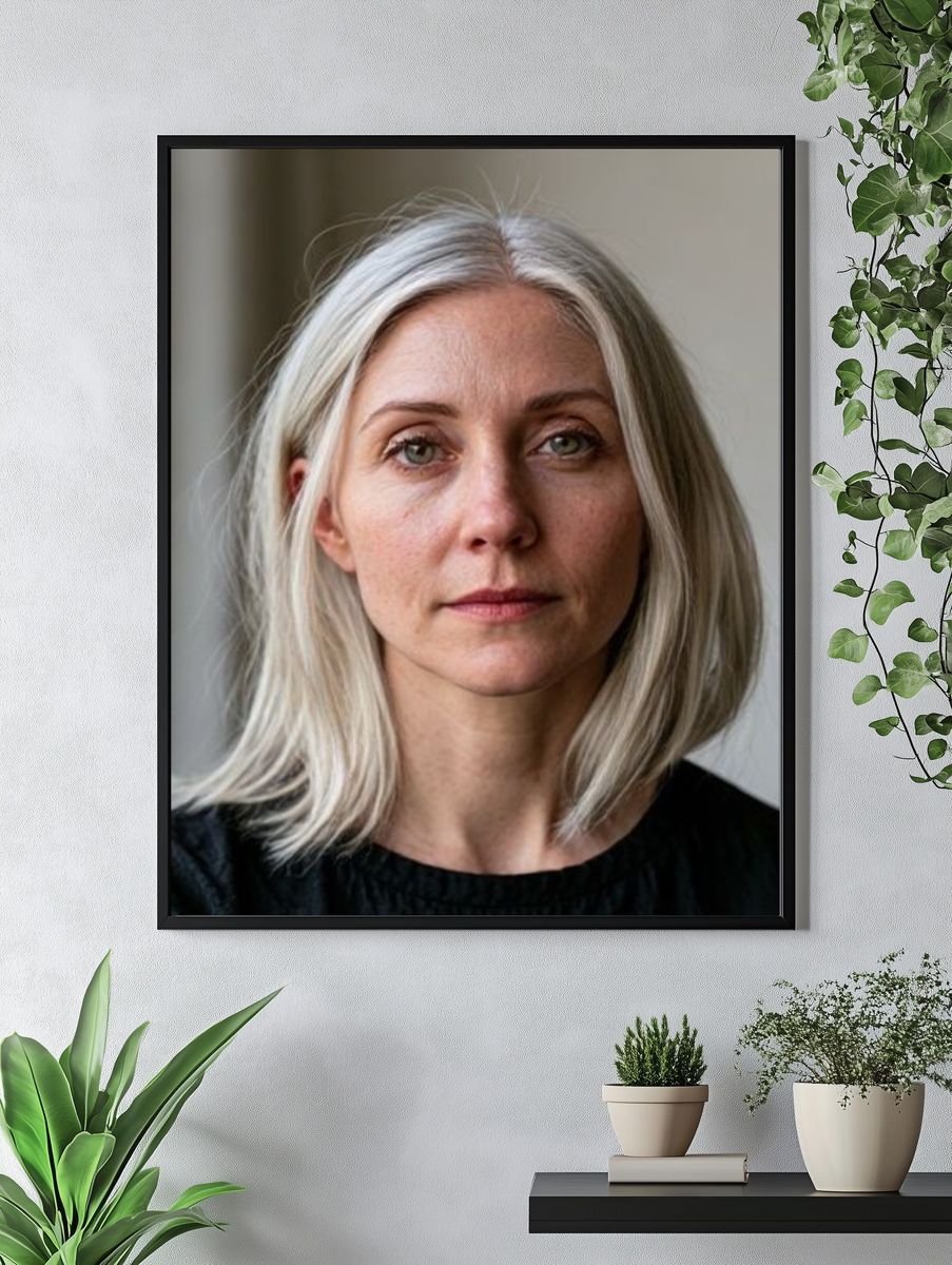Desert Elder Portrait Print. — room view 4