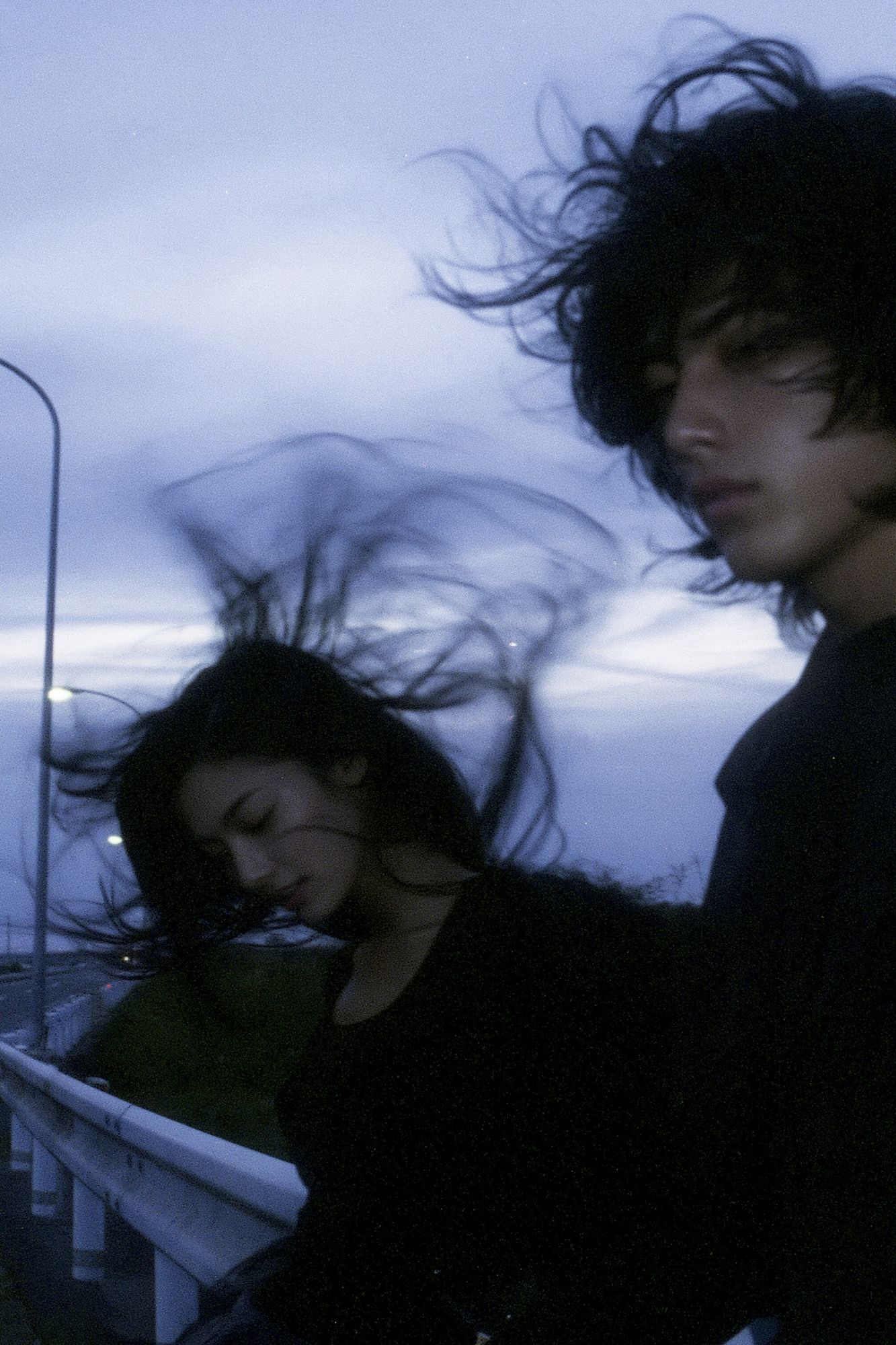 Windblown Portrait Photography Poster. poster detail
