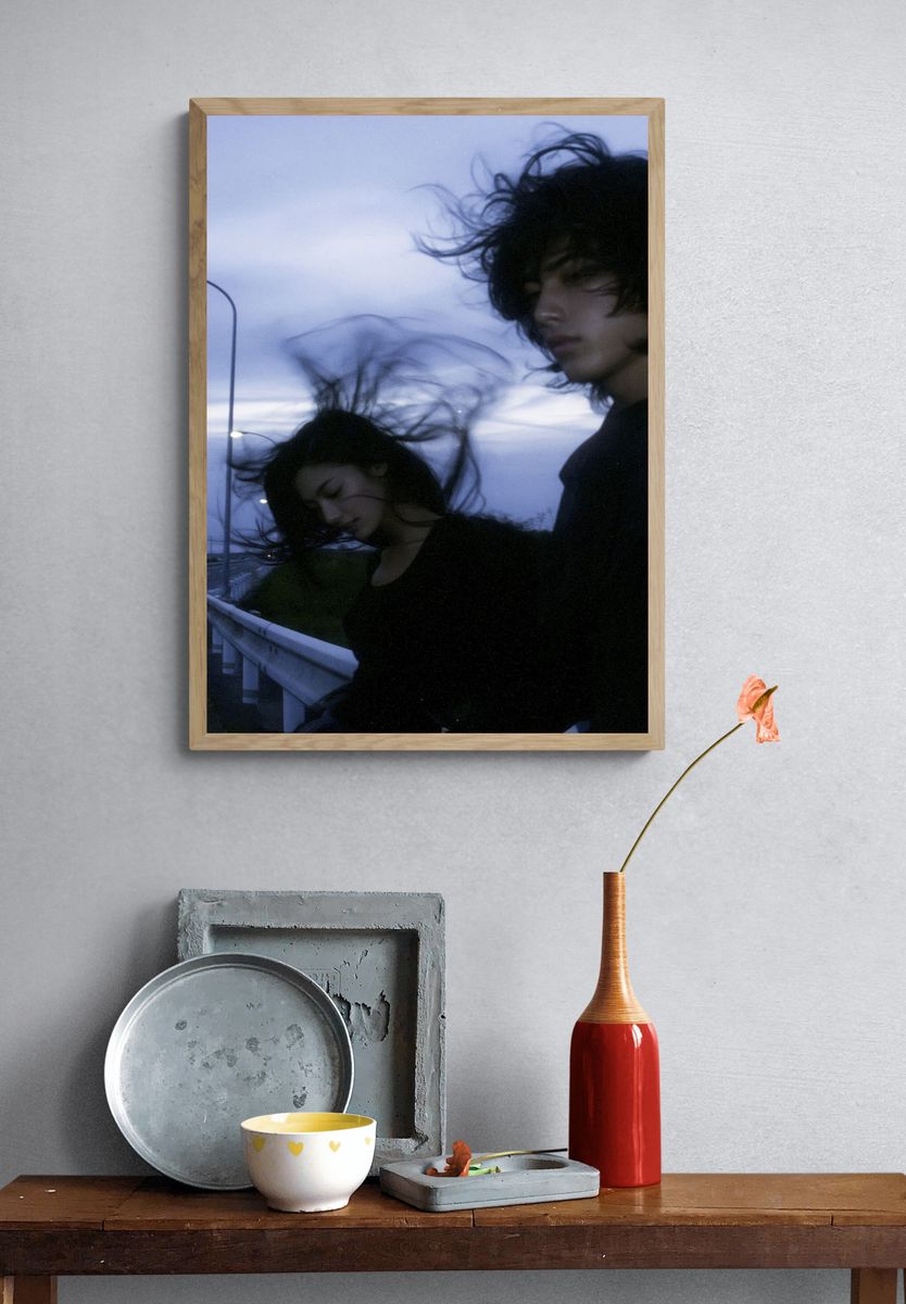 Windblown Portrait Photography Poster. — room view 3