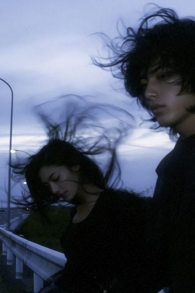 Windblown Portrait Photography Poster.