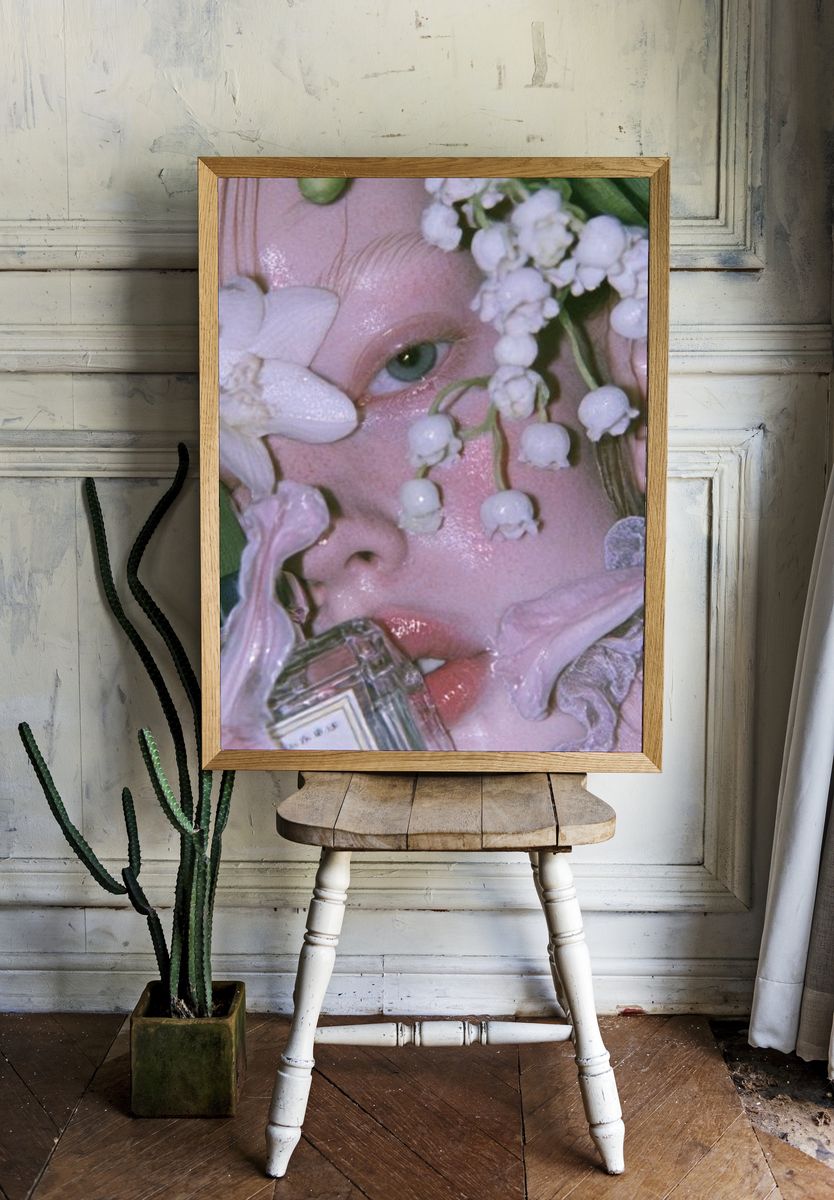 Floral Portrait Photography Poster. room preview