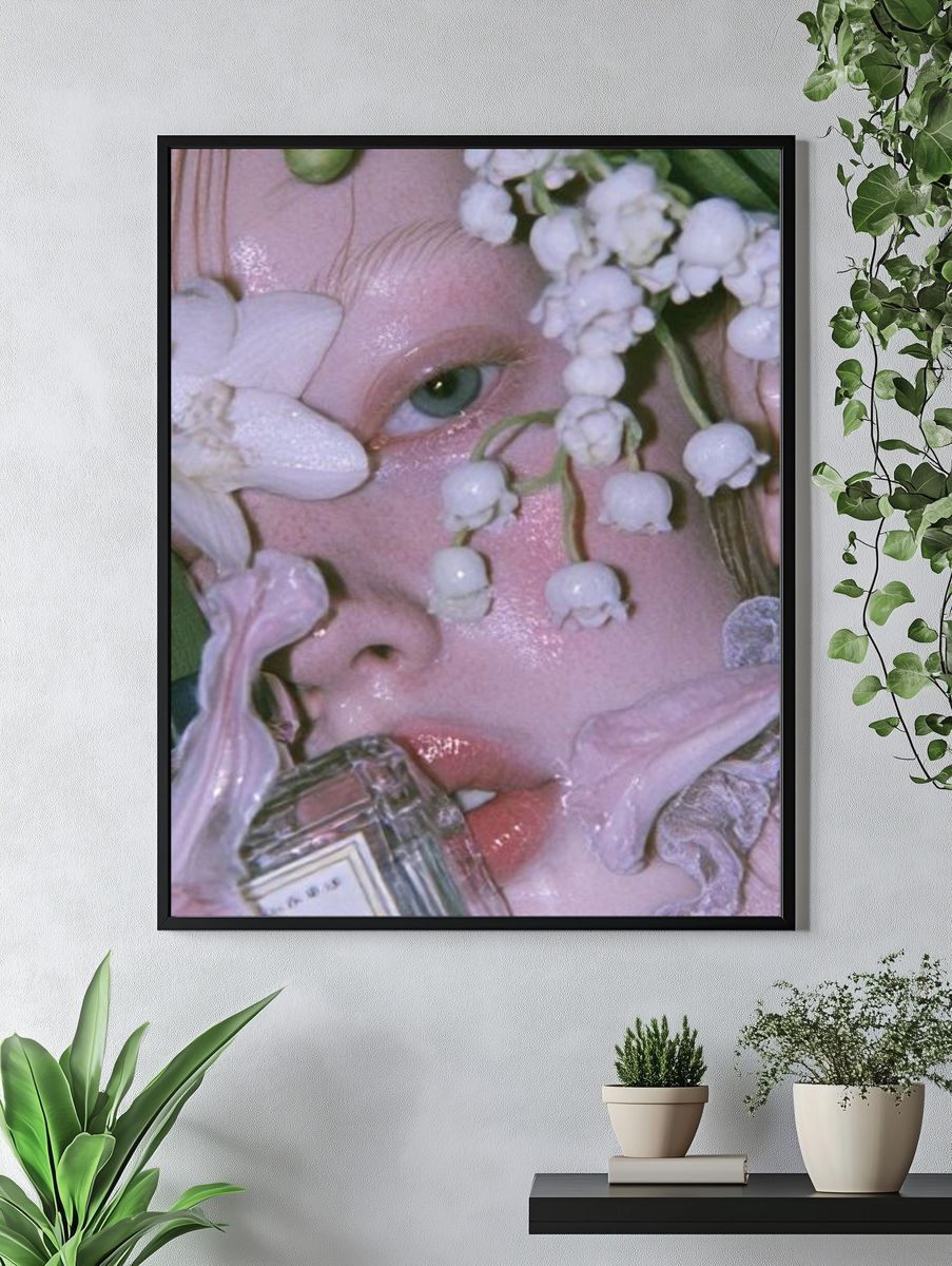 Floral Portrait Photography Poster. — room view 4