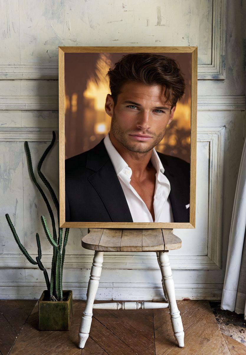 Elegant Portrait Photography Poster. — room view 1