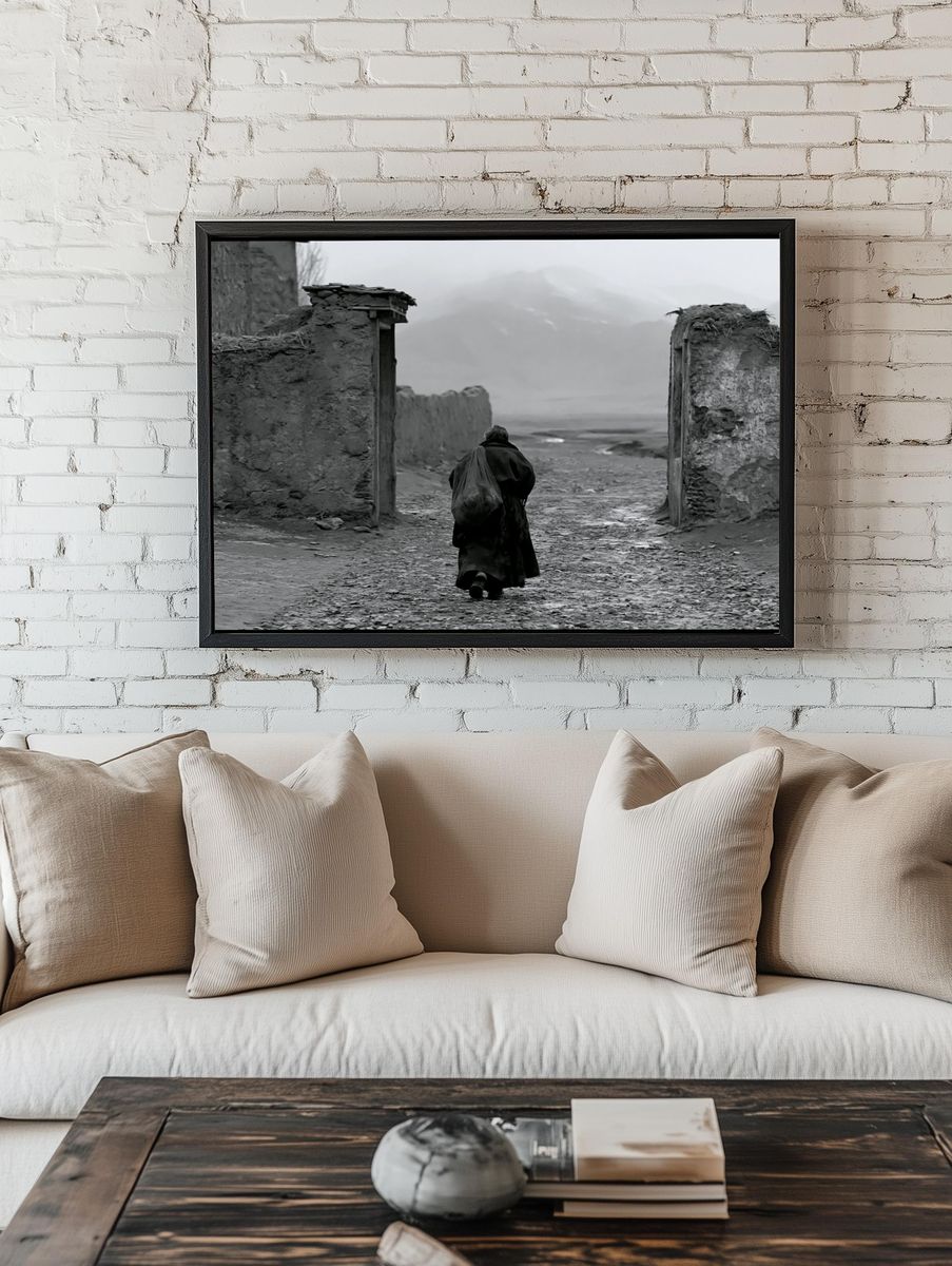 Solitary Figure in Mist Poster. — room view 1