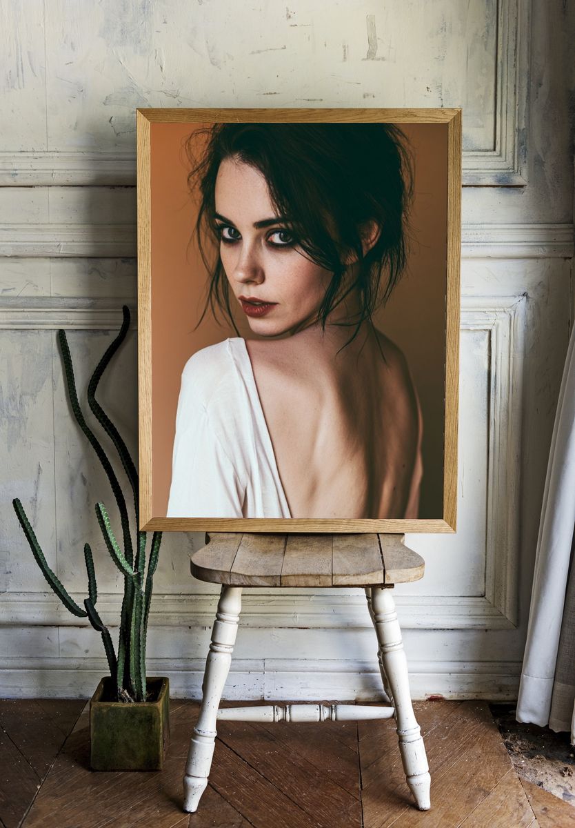 Moody Portrait Photography Poster. room preview