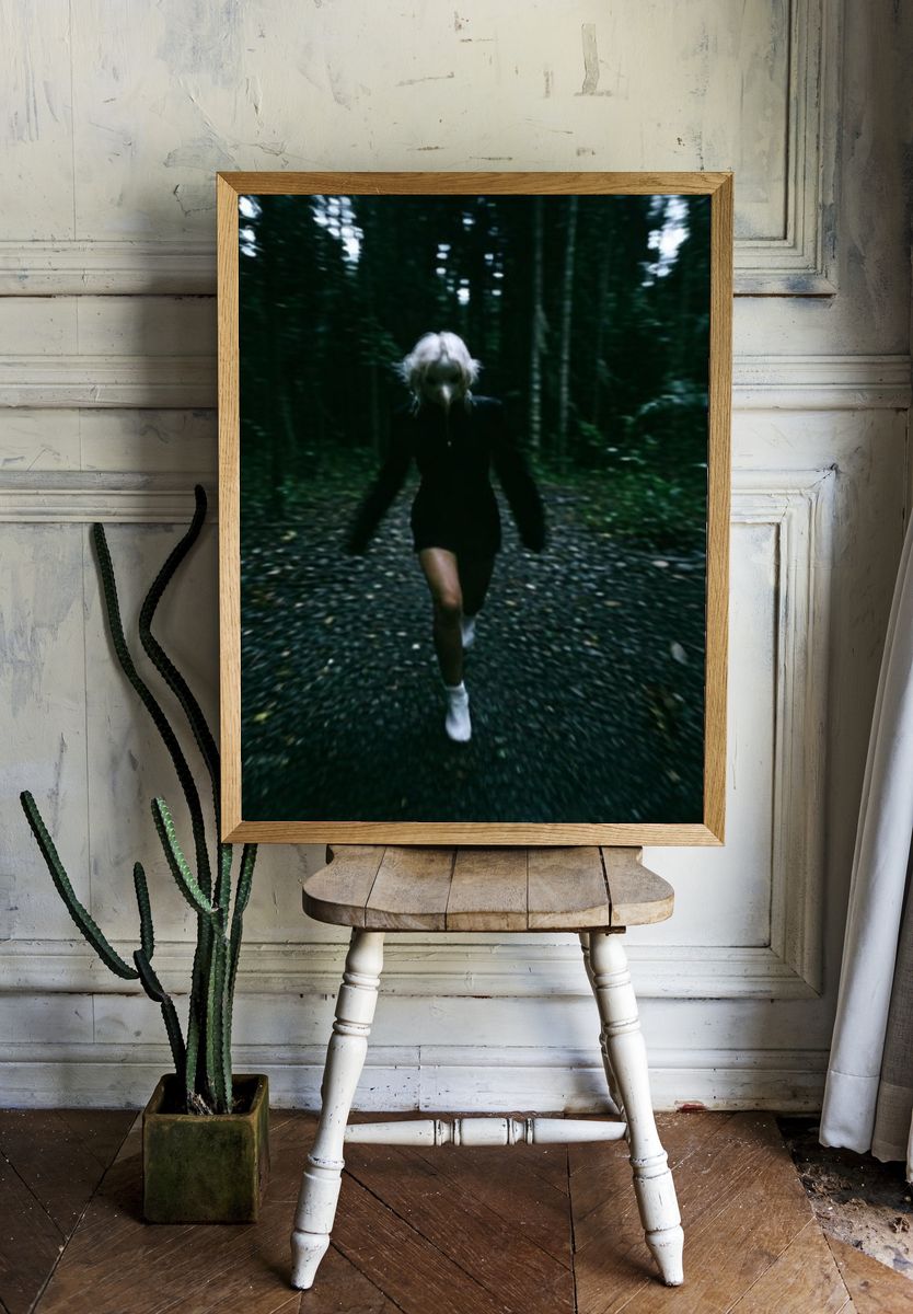 Forest Runner Photography Poster. room preview