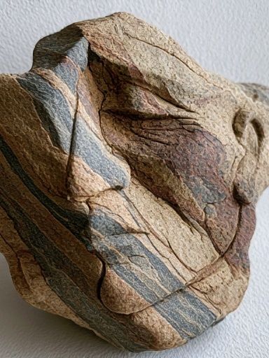 Striped Stone Still Life Print. poster detail