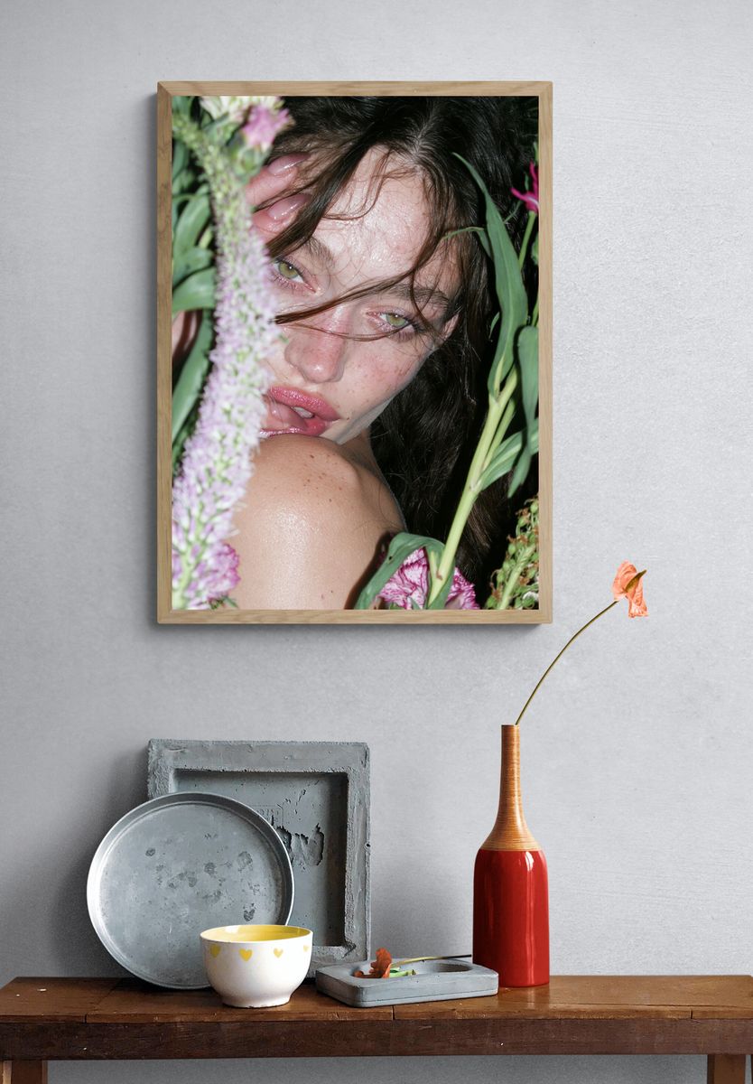Floral Portrait Photography Poster. — room view 3