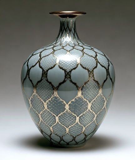 Textured Glass Vase Photography Poster. poster detail