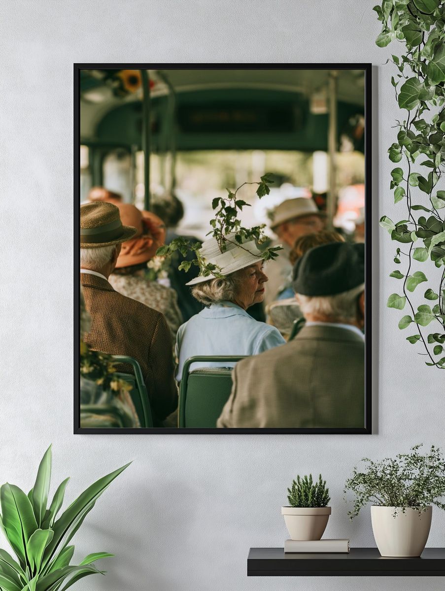 Vintage Tram Ride Photography Poster. — room view 4