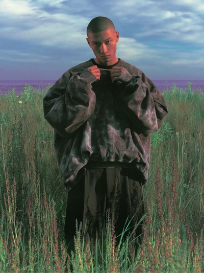Moody Field Portrait Photography Poster.