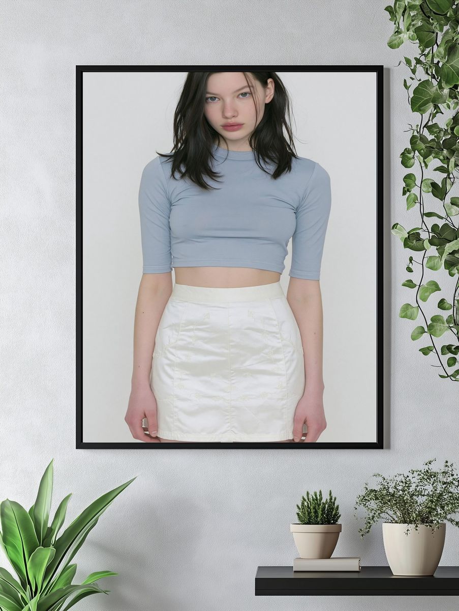 Minimalist Fashion Portrait Poster. — room view 4