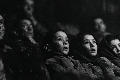 Silent Audience Black-White Poster. poster