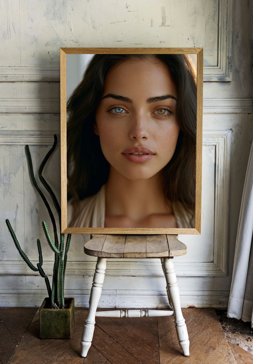 Dual-Eye Portrait Photography Poster. — room view 1
