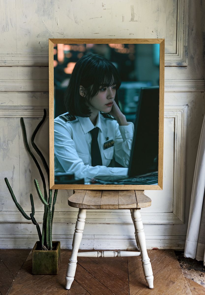 Female Pilot Portrait Photography Poster. — room view 1