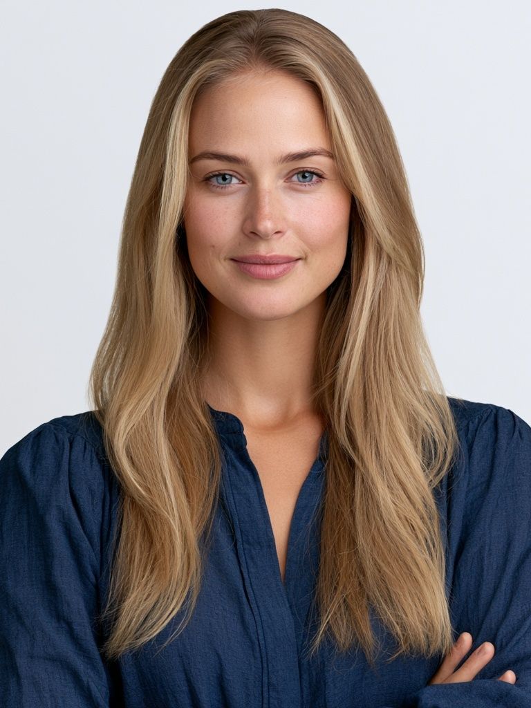 Blonde Portrait Photography Poster. poster detail