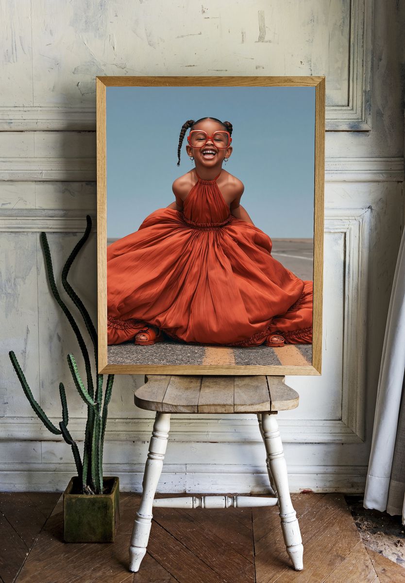 Joyful Child Portrait Photography Poster. — room view 1