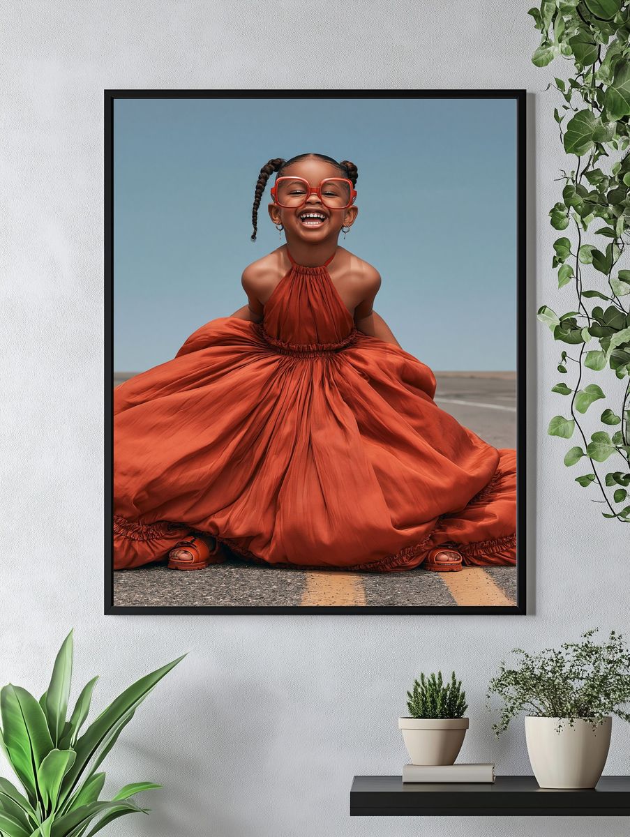 Joyful Child Portrait Photography Poster. — room view 4