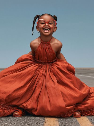 Joyful Child Portrait Photography Poster. poster