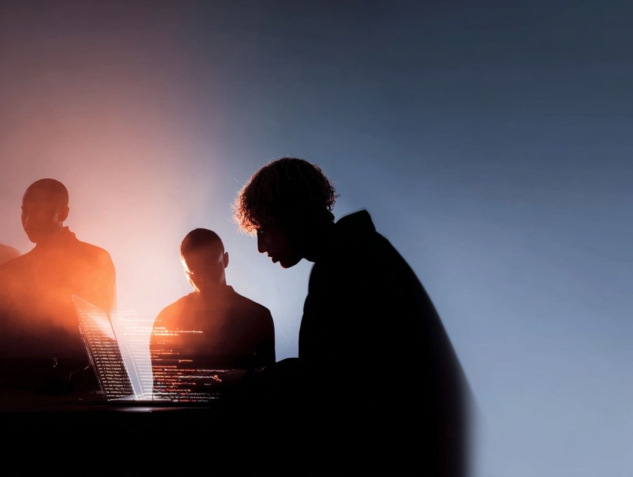Silhouetted Teamwork Photography Poster. poster — photography art