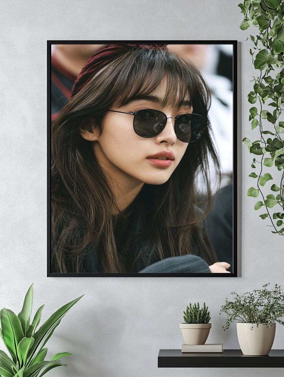 Sunglasses Portrait Photography Poster. — room view 4