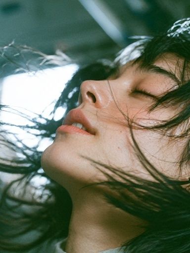 Windblown Portrait Photography Poster. poster — photography art
