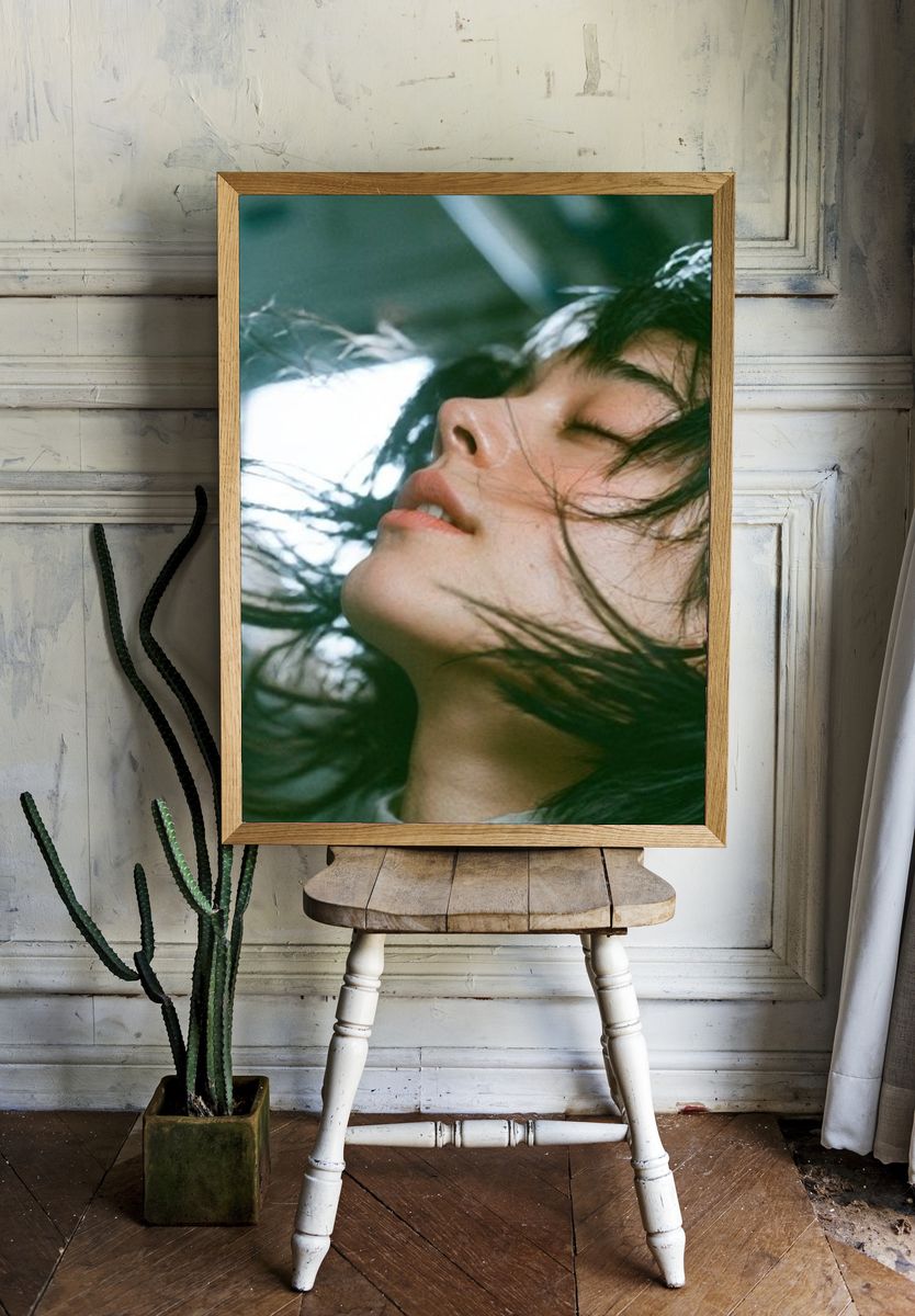 Windblown Portrait Photography Poster. — room view 1