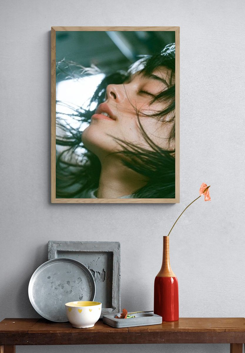 Windblown Portrait Photography Poster. — room view 3