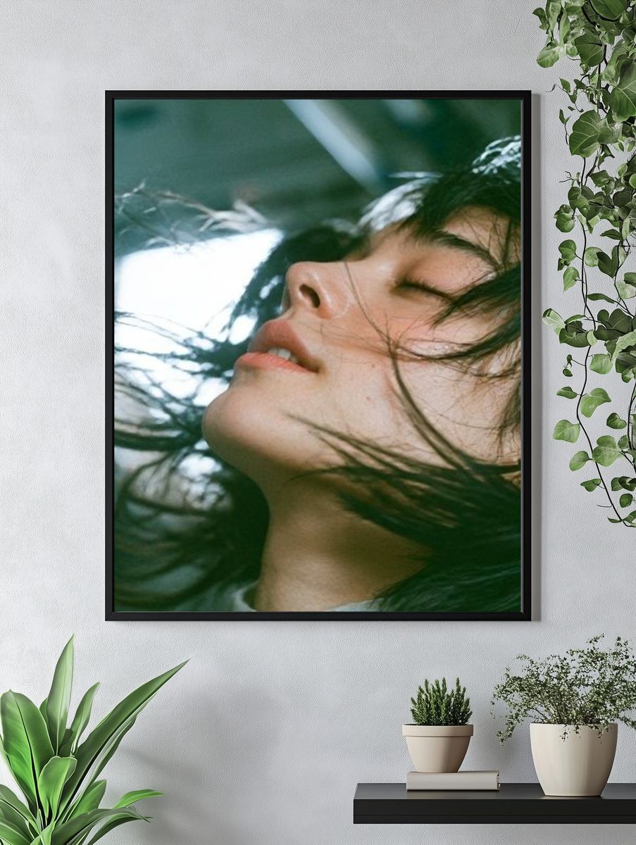 Windblown Portrait Photography Poster. — room view 4