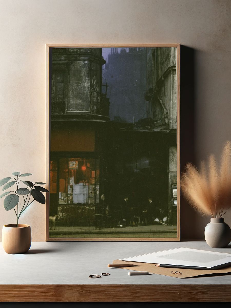 Moody Urban Street Photography Poster. — room view 2