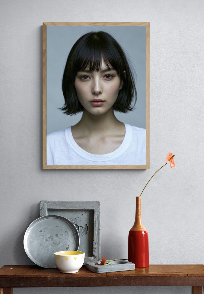 Minimalist Portrait Poster. — room view 3