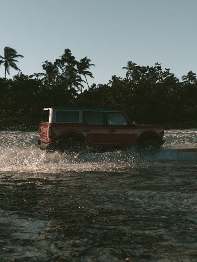 Off-Road SUV Beach Crossing Poster. poster detail
