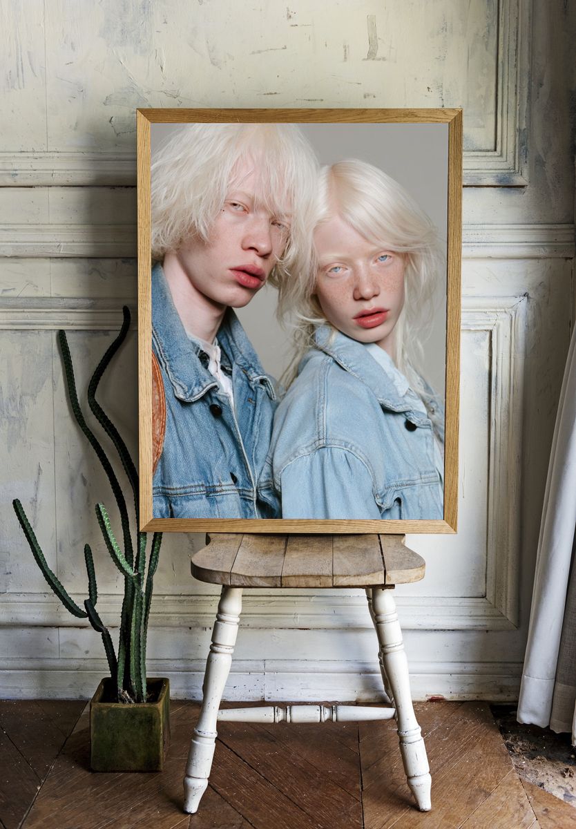 Platinum Blonde Portrait Photography Poster. — room view 1