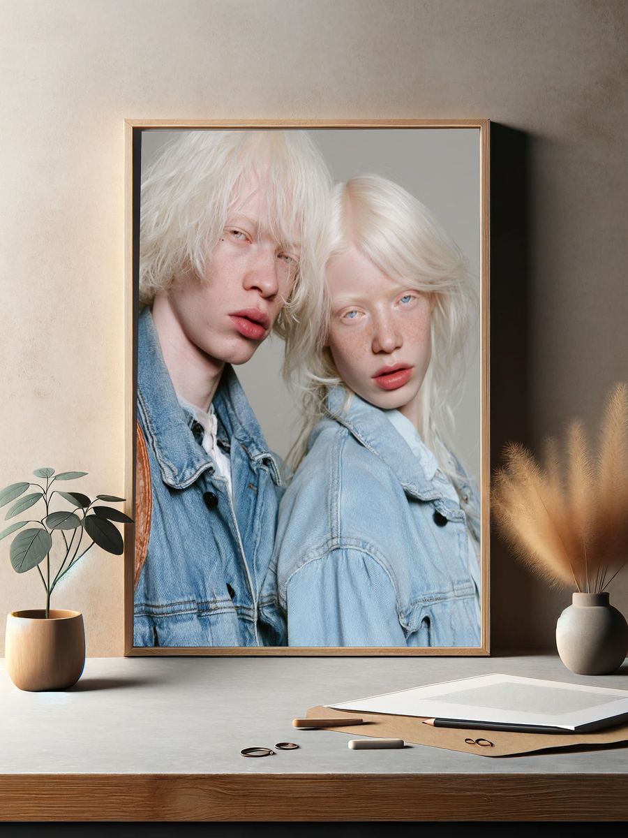 Platinum Blonde Portrait Photography Poster. — room view 2
