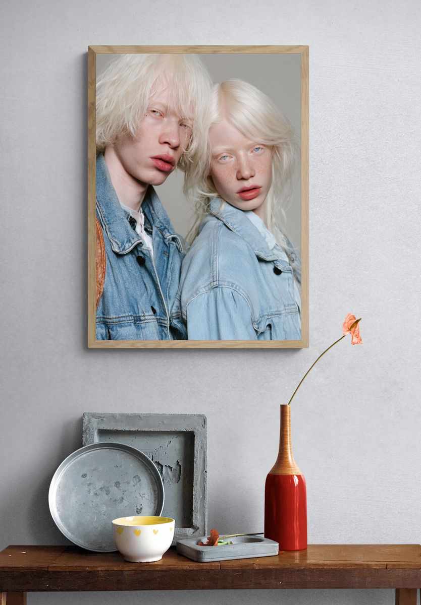 Platinum Blonde Portrait Photography Poster. — room view 3